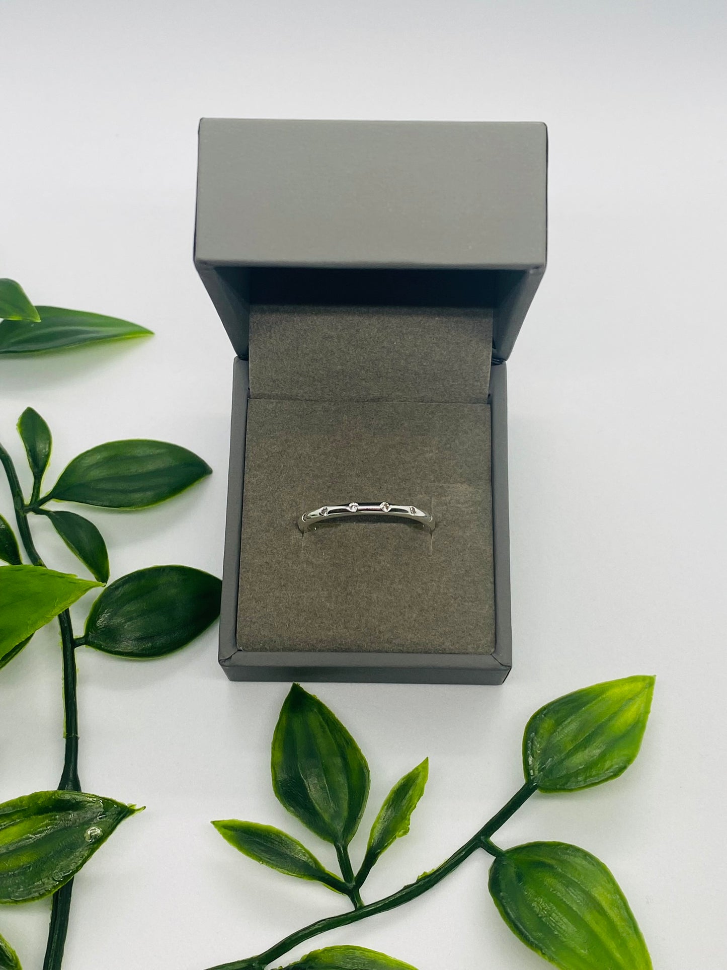 925 Silver Clear Stone Band