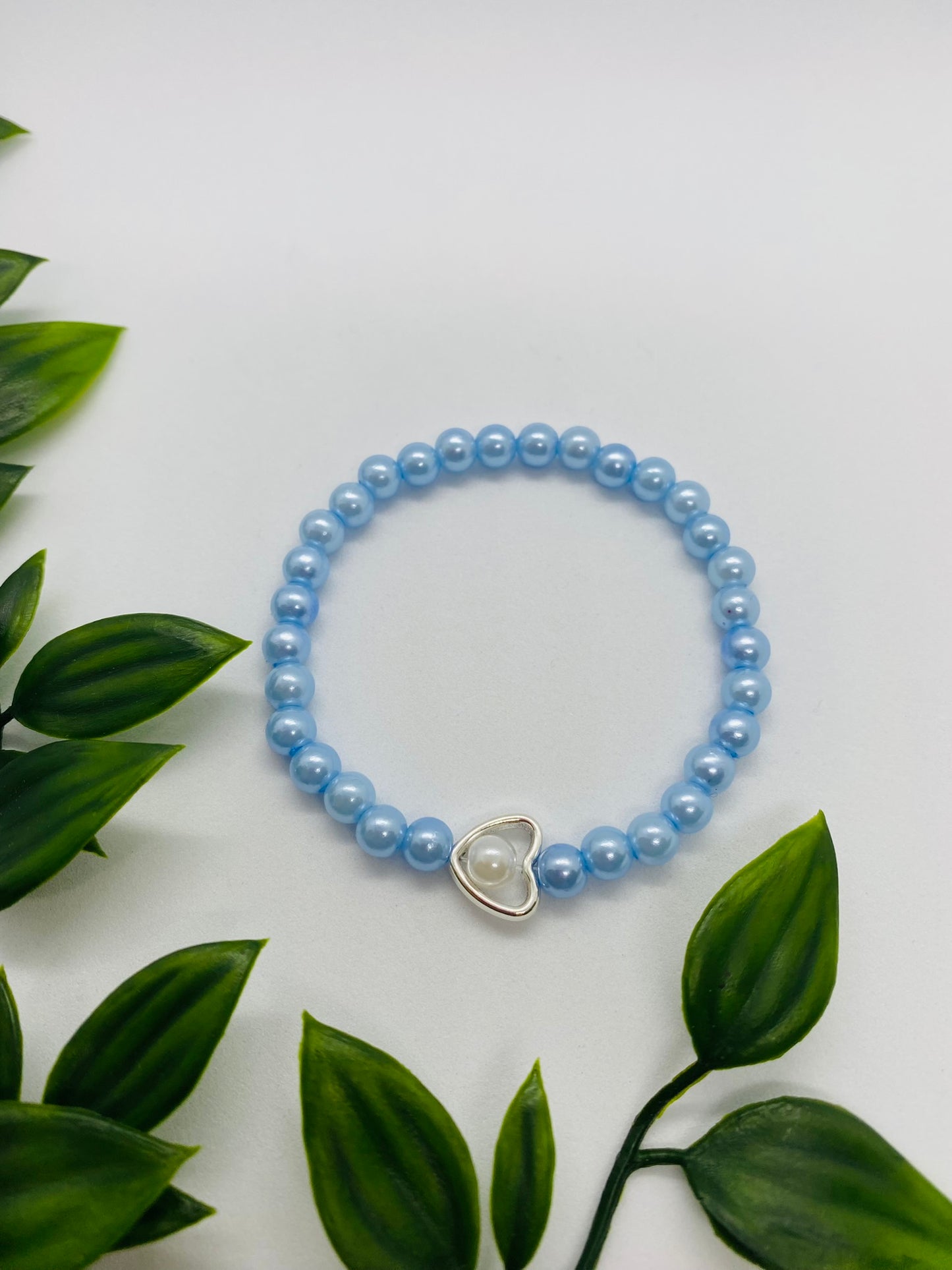 Baby Blue Heart Bracelet