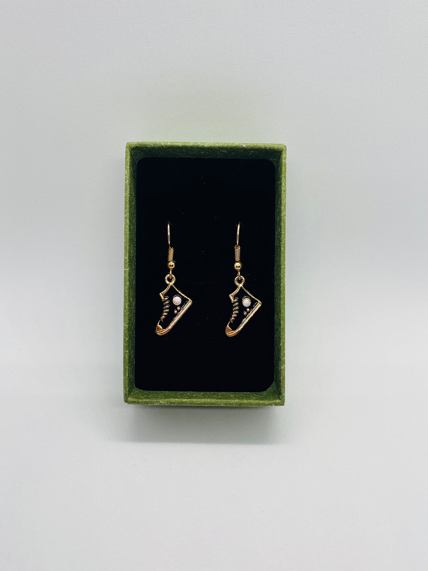 Black Boot Earrings