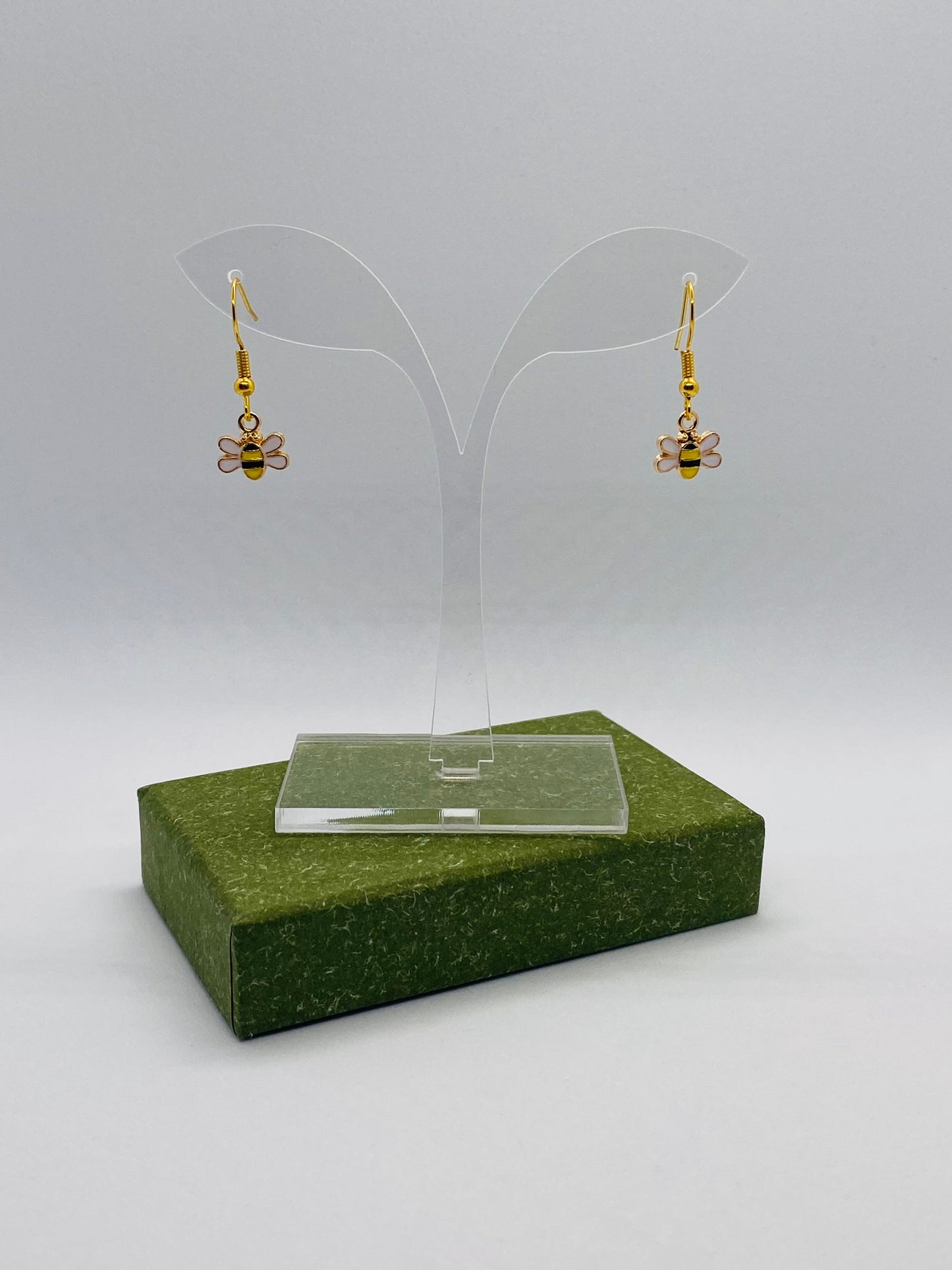 Gold Bee Earrings