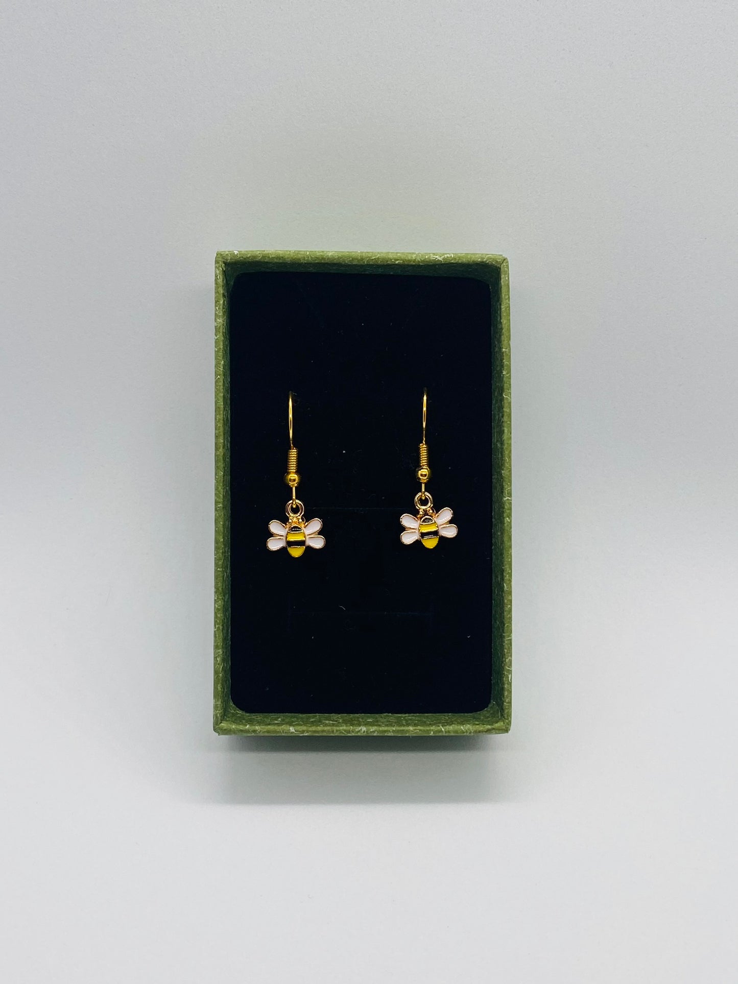 Gold Bee Earrings
