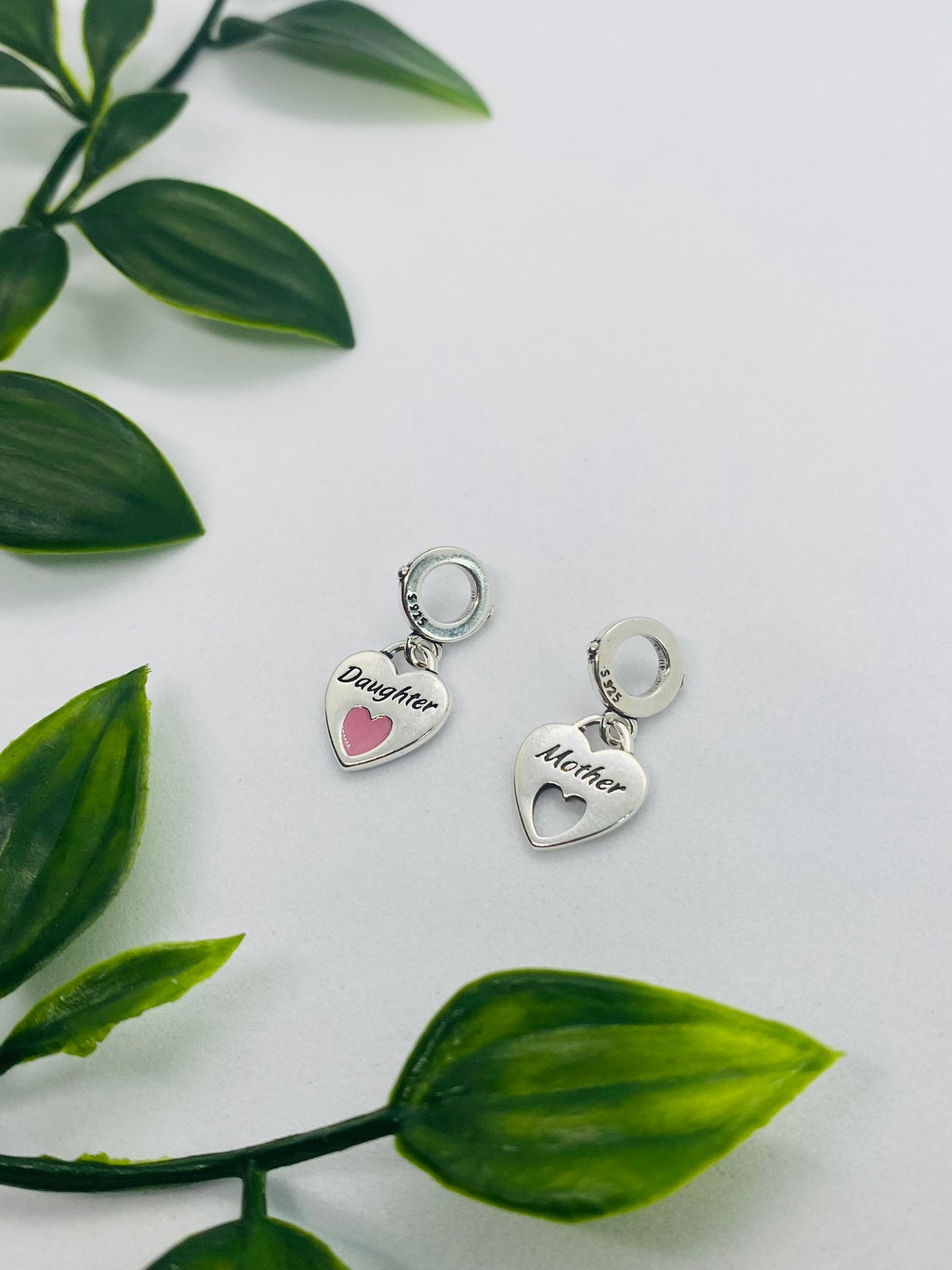 925 Silver Mother Daughter Duo Charms