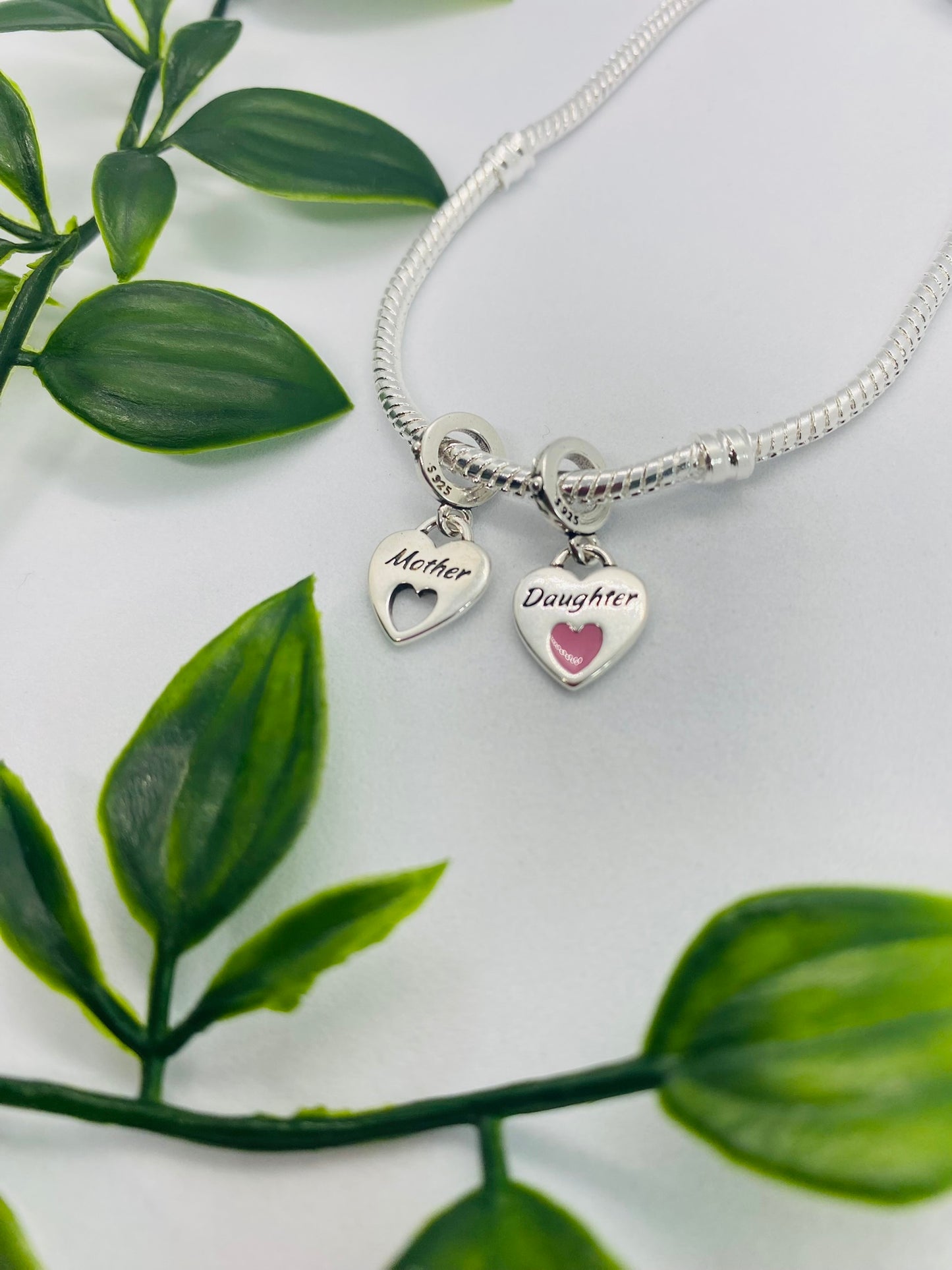 925 Silver Mother Daughter Duo Charms