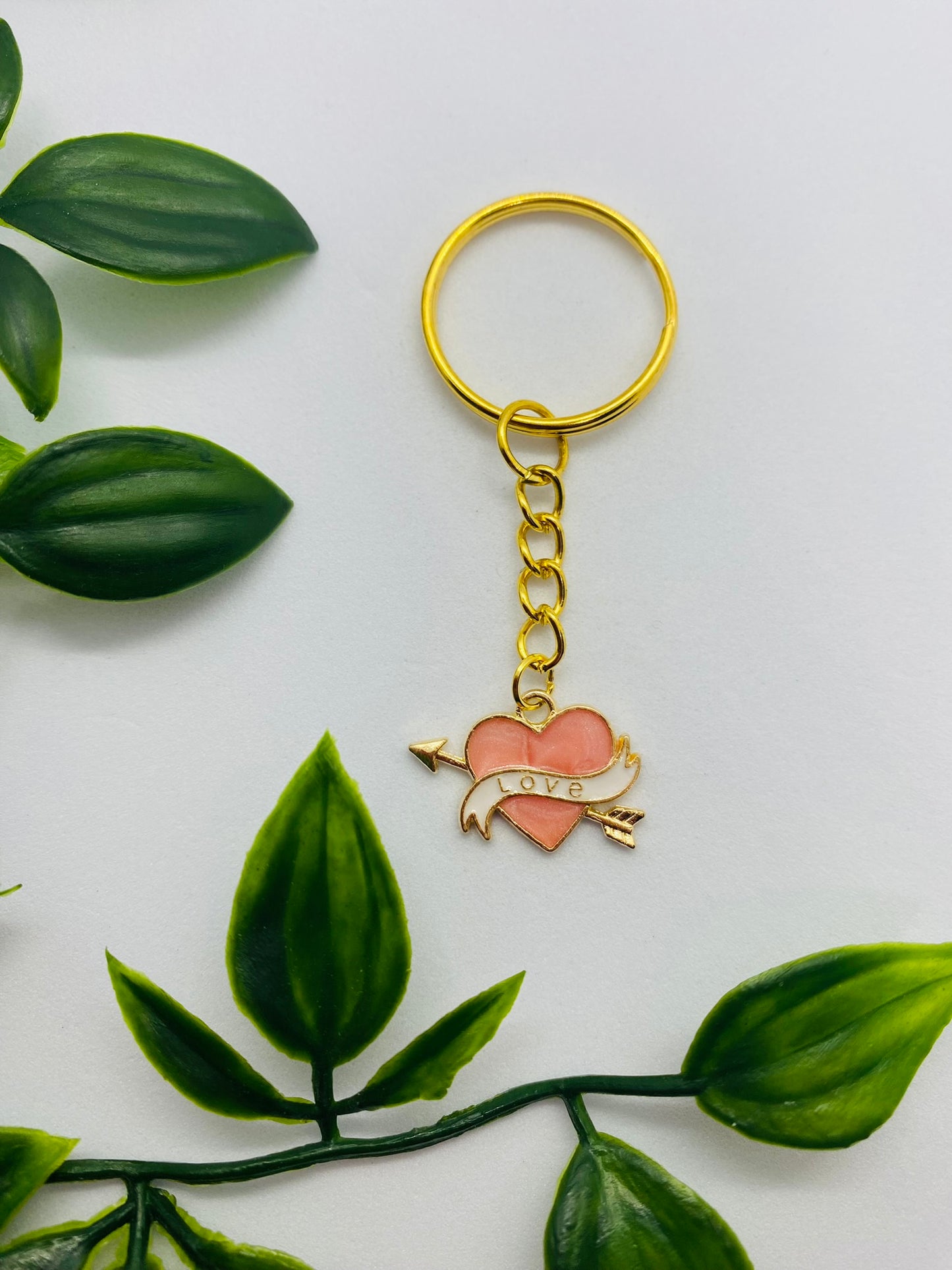 Pink Love Keyring