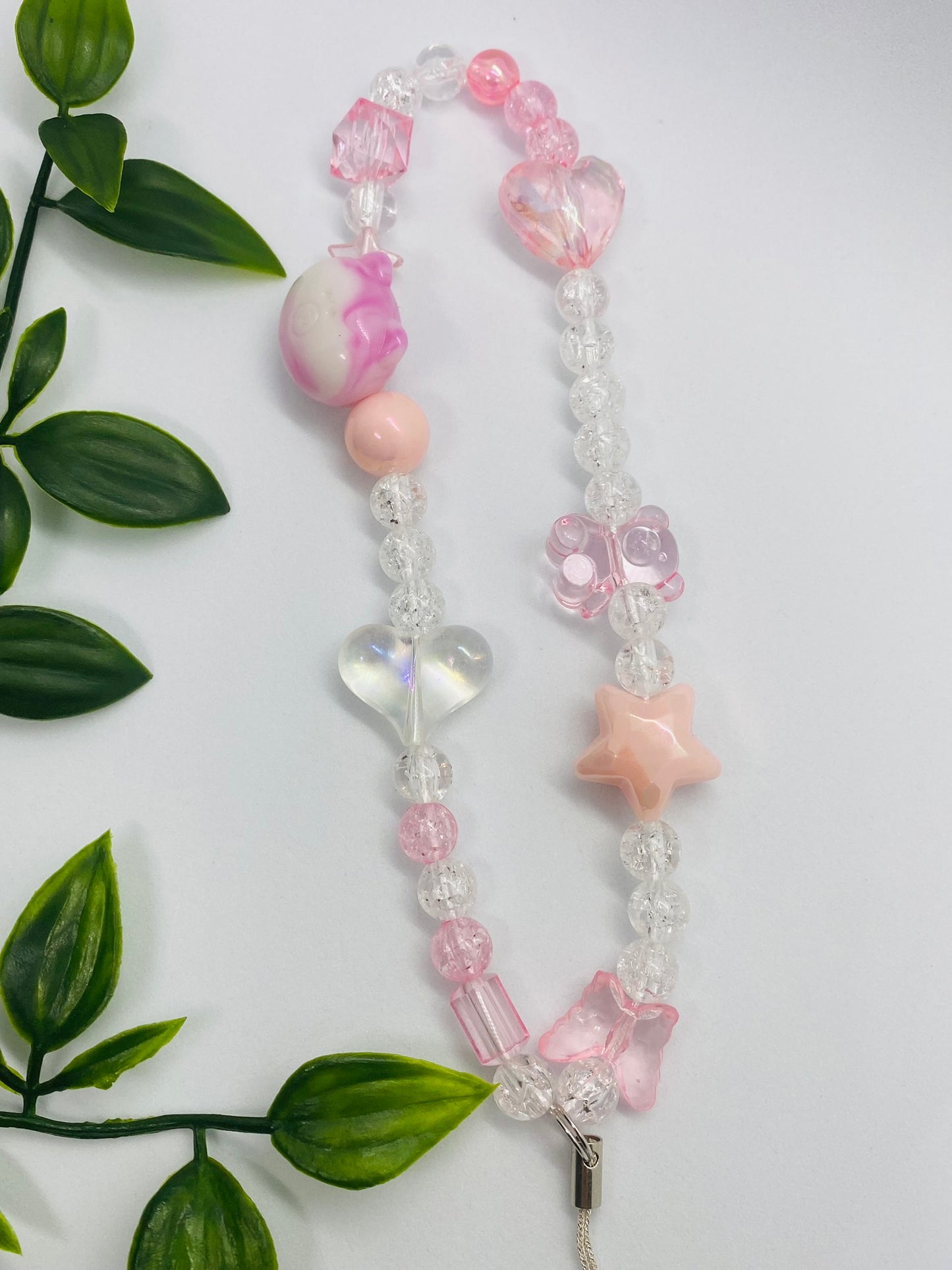 Long Pink Phone Charm