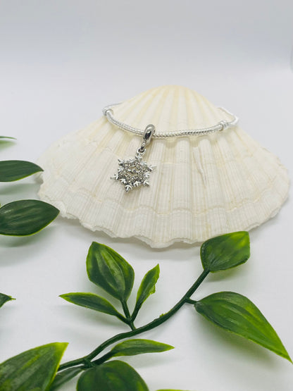 925 Silver Snake Charm Bracelet