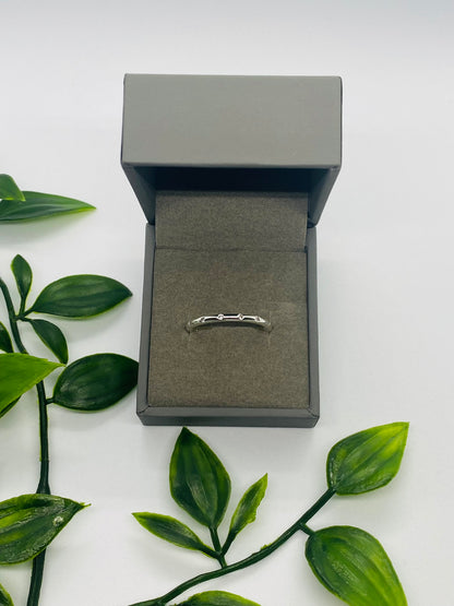 925 Silver Clear Stone Band