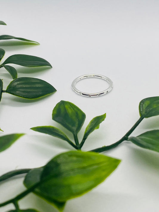 925 Silver Clear Stone Band