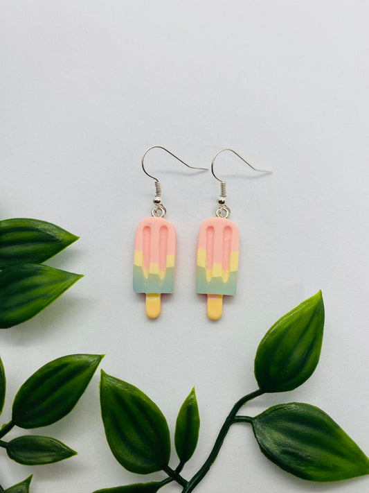 Baby Pink Ice Lolly Earrings