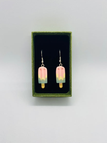 Baby Pink Ice Lolly Earrings