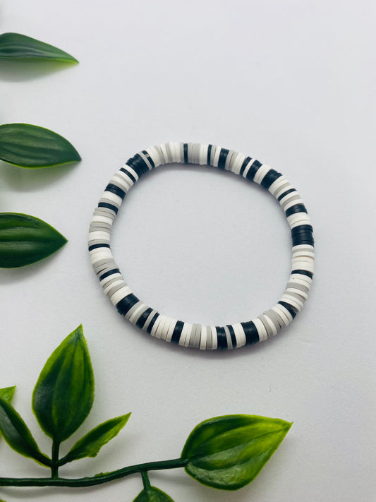 Black, White & Grey Bracelet