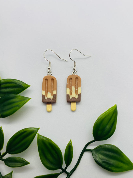 Chocolate Ice Lolly Earrings