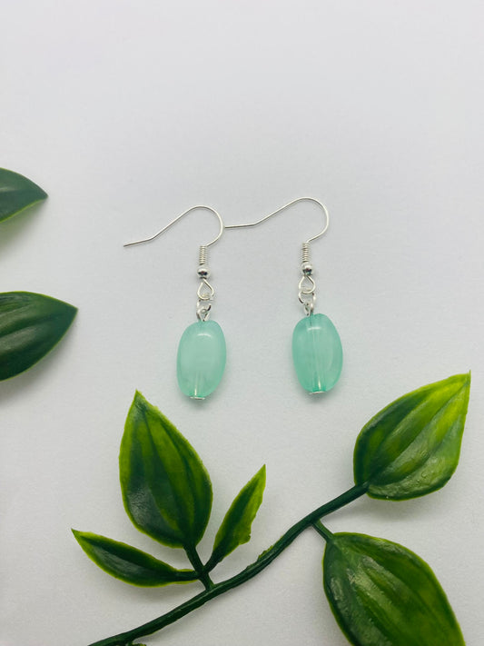 Green Drop Earrings