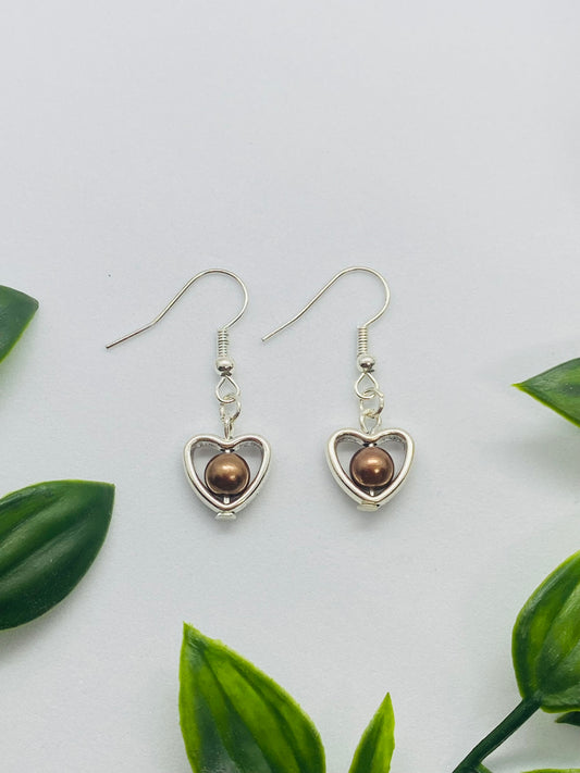 Single Heart Earrings
