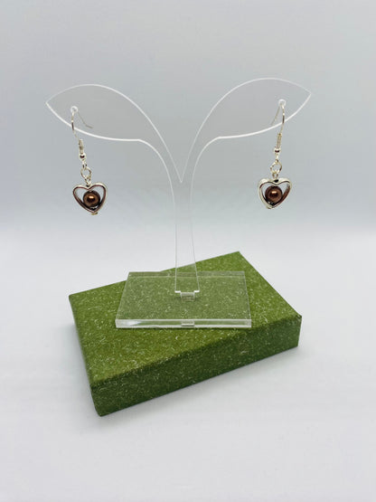 Single Heart Earrings