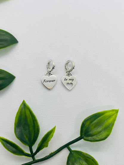 925 Silver Mother Daughter Duo Charms