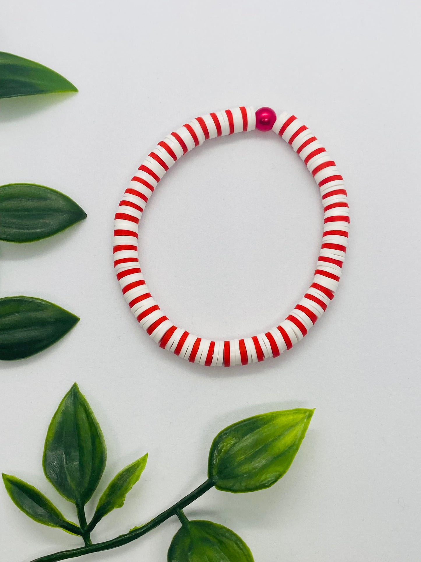 Red Candy Cane Bracelet