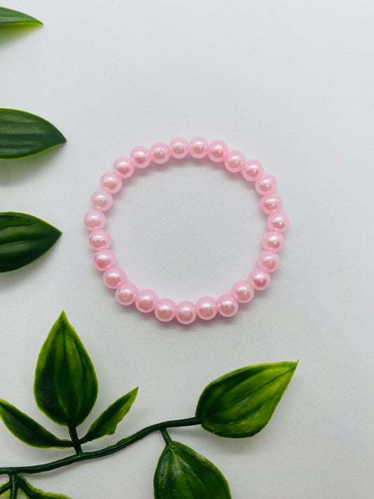 Kids Pink Bead Bracelet