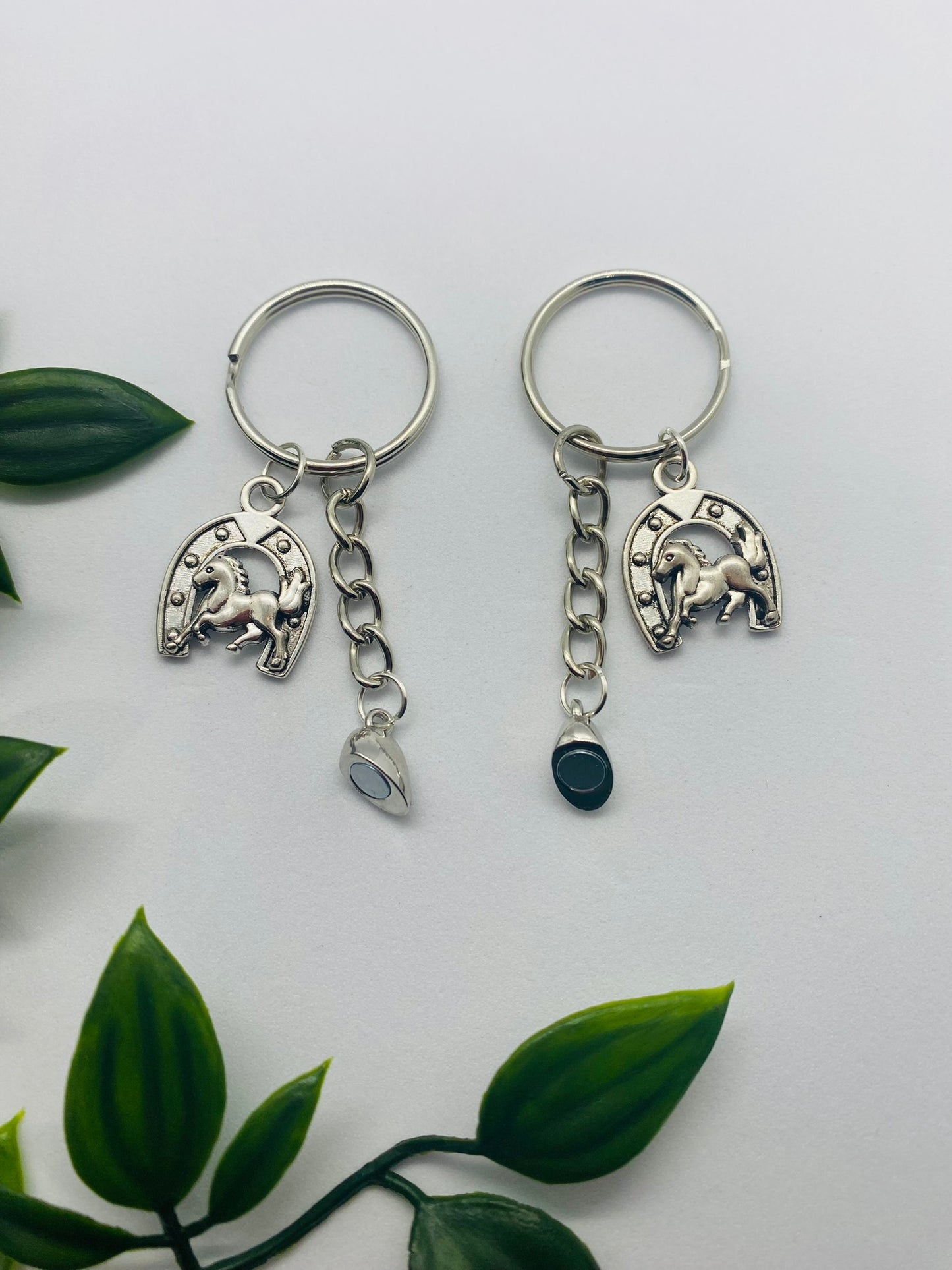 Magnetic Heart Friendship Keyrings